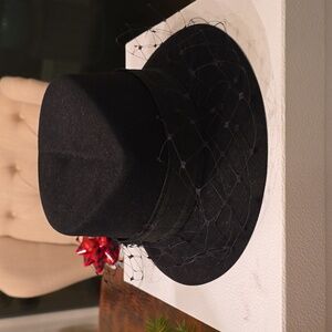 Dior Elegant Black Veil Hat